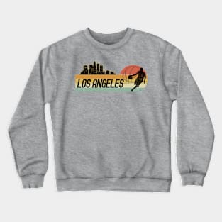 Los Angeles Basketball Fans Cityscape Crewneck Sweatshirt